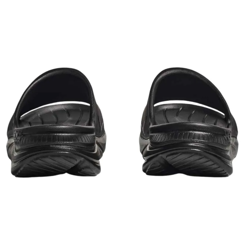 Hoka Unisex Ora Athletic Slide in Black / White-2