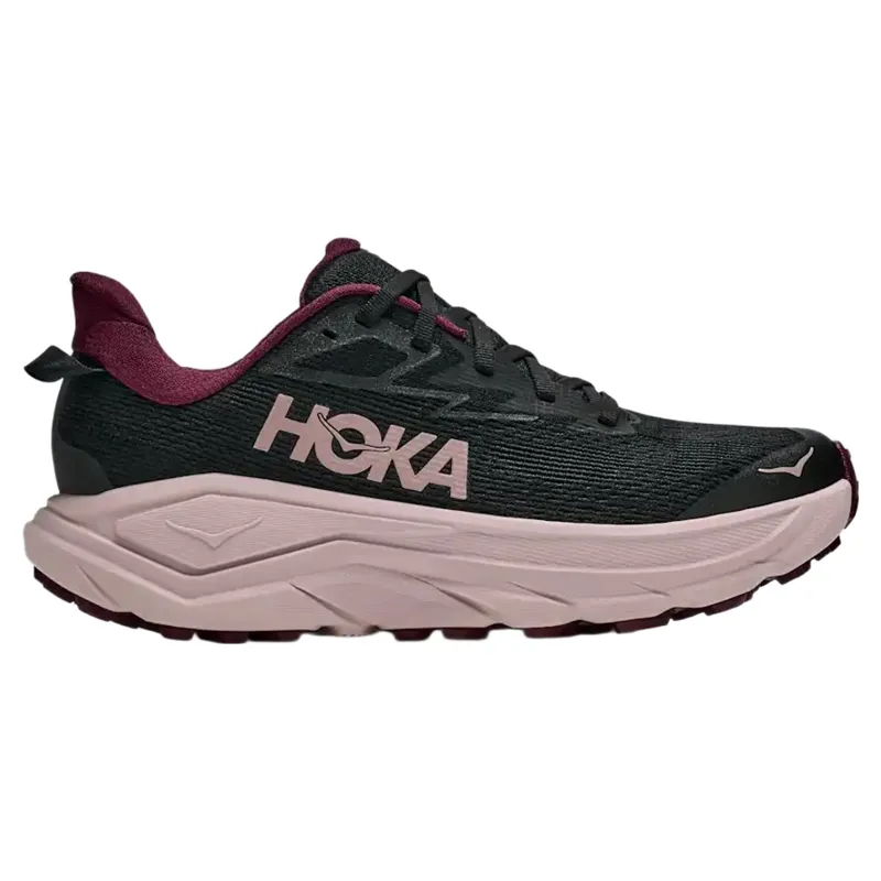 Hoka Women's Challenger 8 in Black / Pink Opal