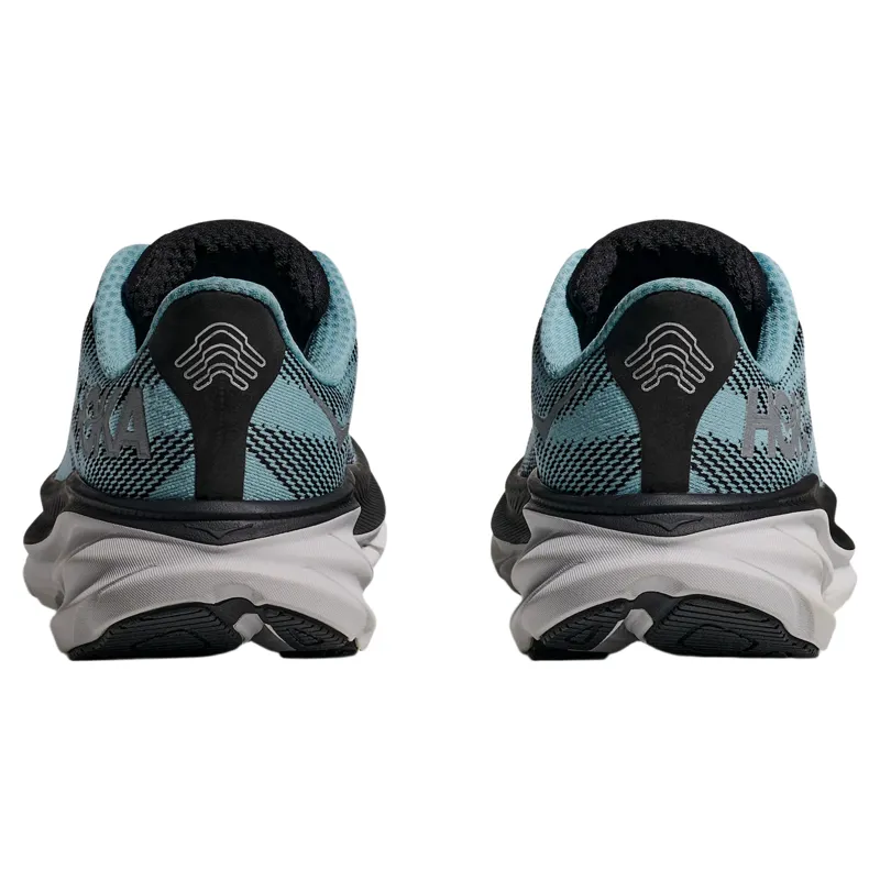 Hoka Women's Clifton 9 GTX Road Shoe in Black / Raindrop-4