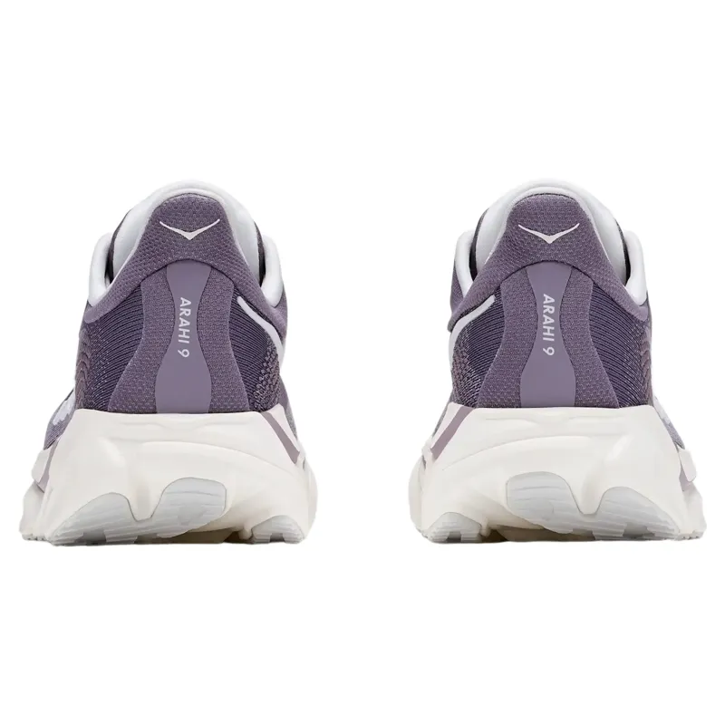 Hoka Womens Arahi 9 in Purple Fog / Mellow Lilac-4