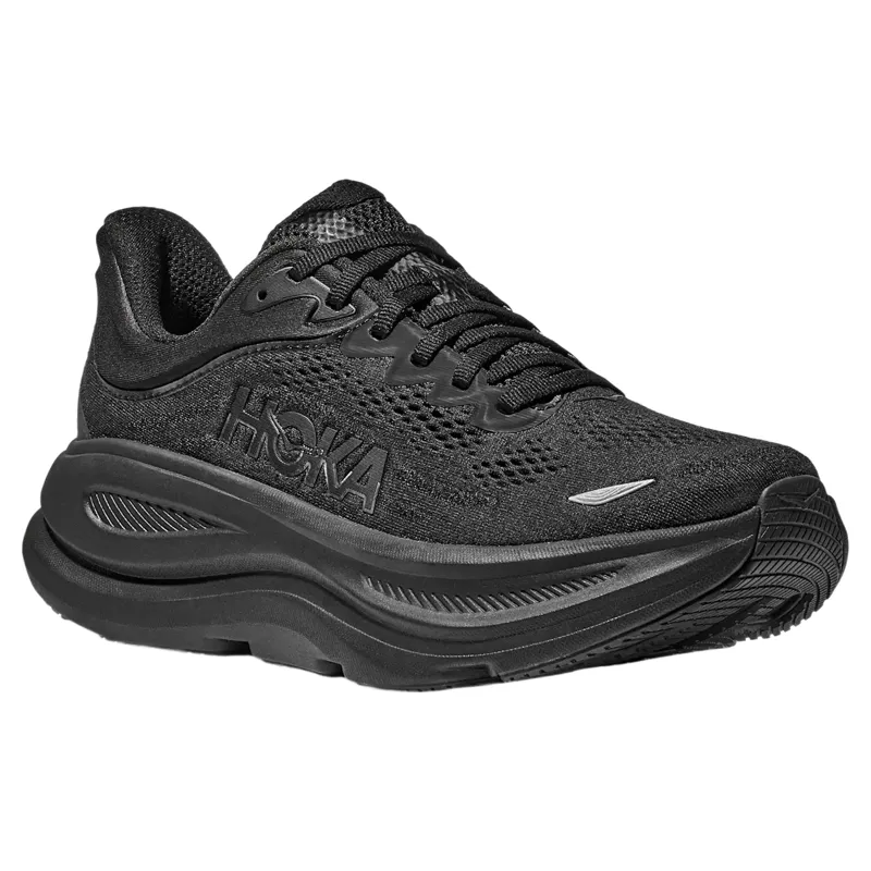 Hoka Womens Bondi 9 Shoes 6 in Black-5