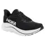 Hoka Womens Clifton 10 Wide Fit Running Shoes 7 in Black / White