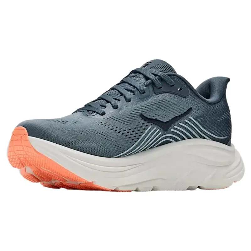 Hoka Womens Clifton 11 Trainer in Faded Navy / Glimmering Blue-2