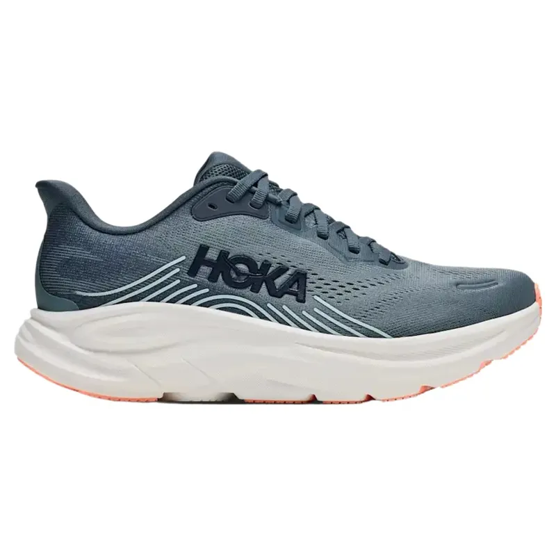 Hoka Womens Clifton 11 Trainer in Faded Navy / Glimmering Blue