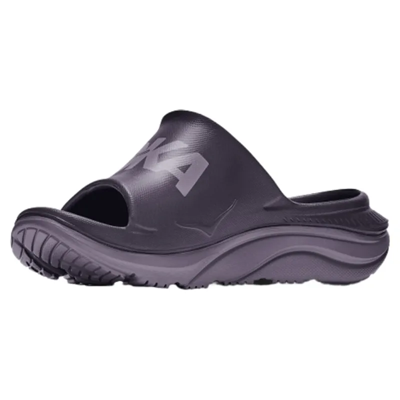 Hoka Womens Ora Athletic Slide in Squid Ink / Purple Fog-3