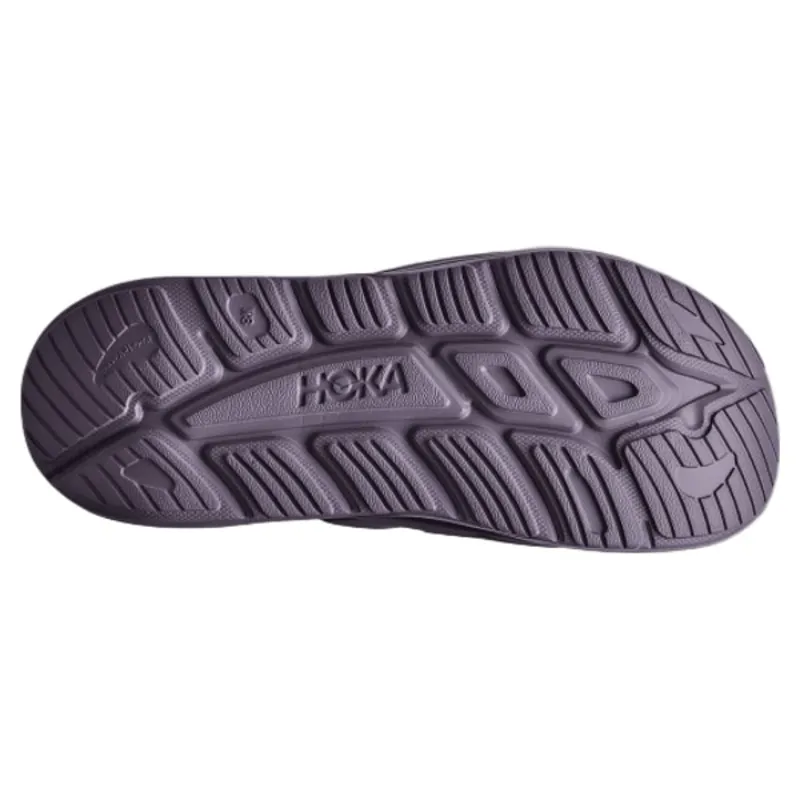 Hoka Womens Ora Athletic Slide in Squid Ink / Purple Fog-1