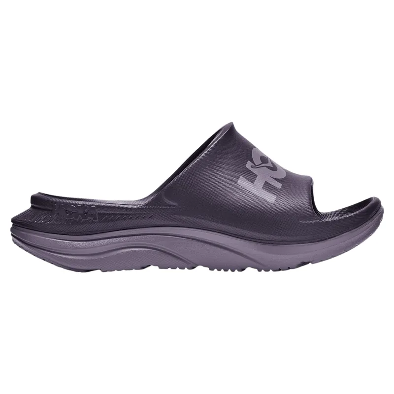 Hoka Womens Ora Athletic Slide in Squid Ink / Purple Fog