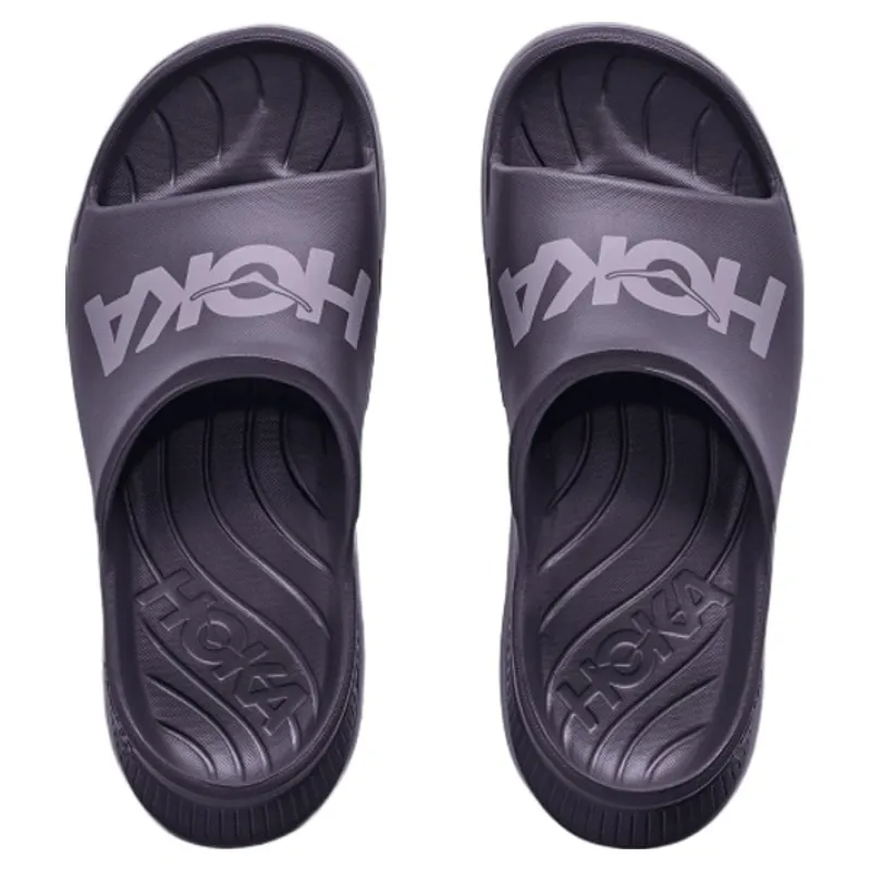 Hoka Womens Ora Athletic Slide in Squid Ink / Purple Fog-2