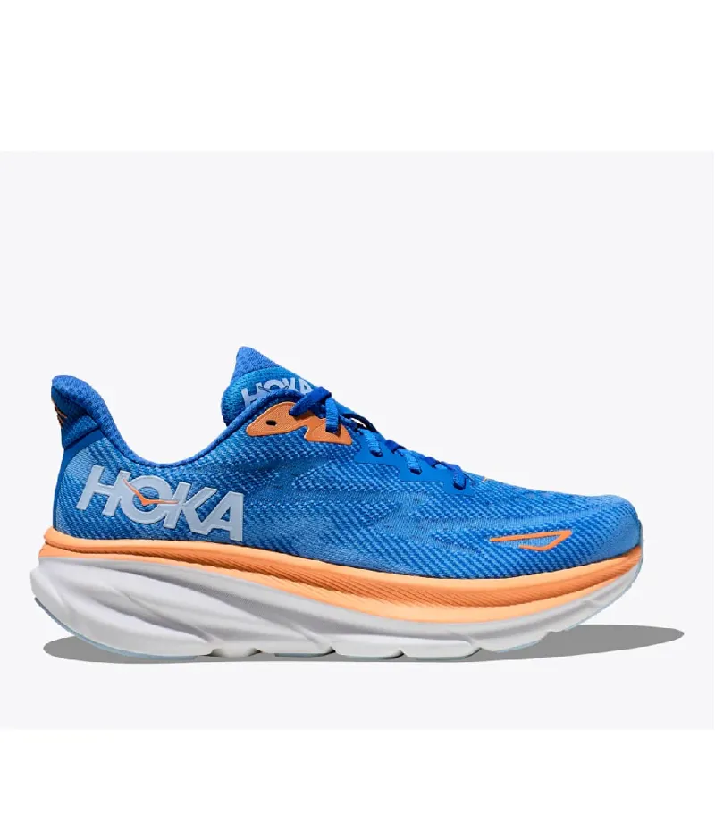 Hoka Mens Clifton 9 14.5 in Coastal Sky