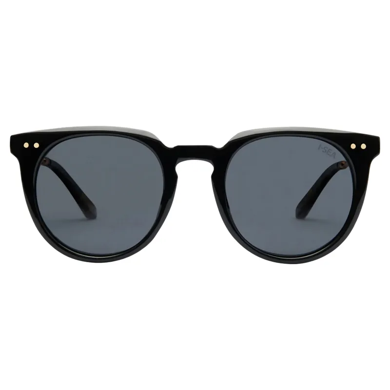 I-Sea Womens Ella Sunglasses in Black with Smoke Lens