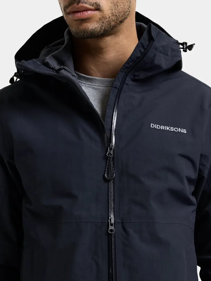 Didriksons Mens Trien 2 Jacket in Dark Night Blue-6