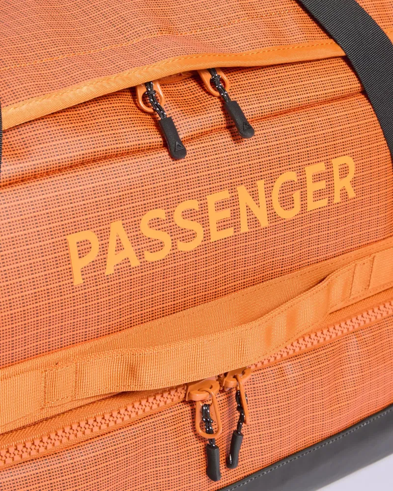 Passenger Roamer Recycled 60L Split Duffel Bag in Sunrise Orange-6