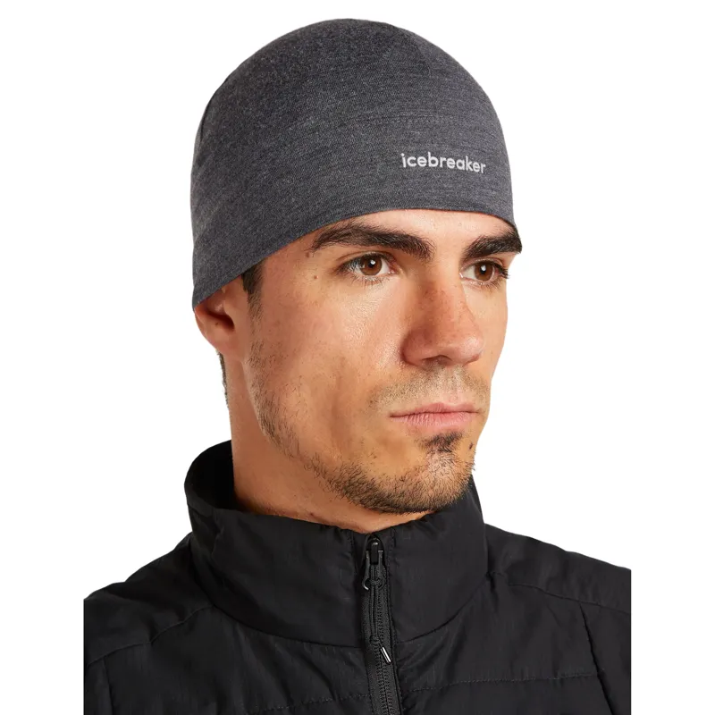 Icebreaker 200 Oasis Beanie in Jet Heather-3