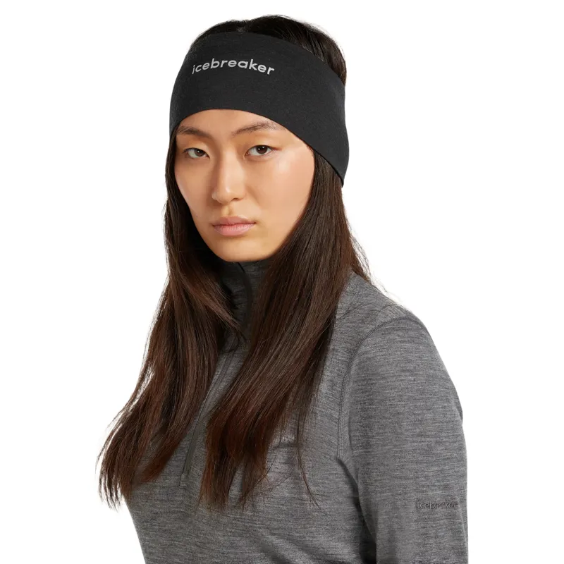 Icebreaker 200 Oasis Headband in Black