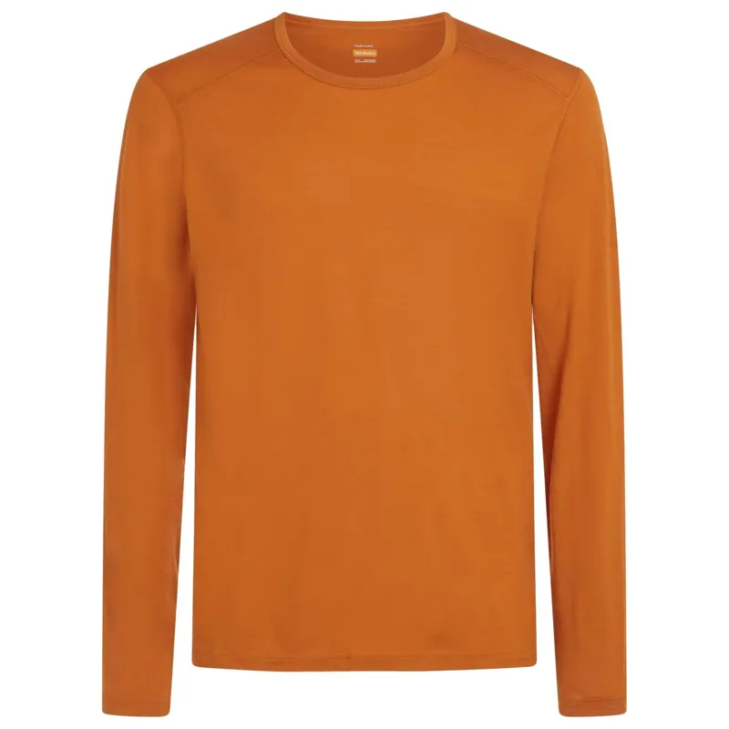 Icebreaker Mens 200 Oasis Long Sleeve Crewe Base Layer in Spice-1