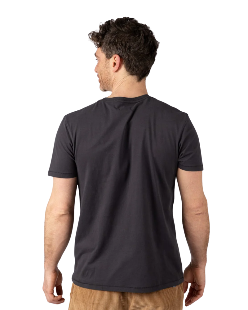 Saltrock Mens Mermaid Rise Tee in Dark Grey-1
