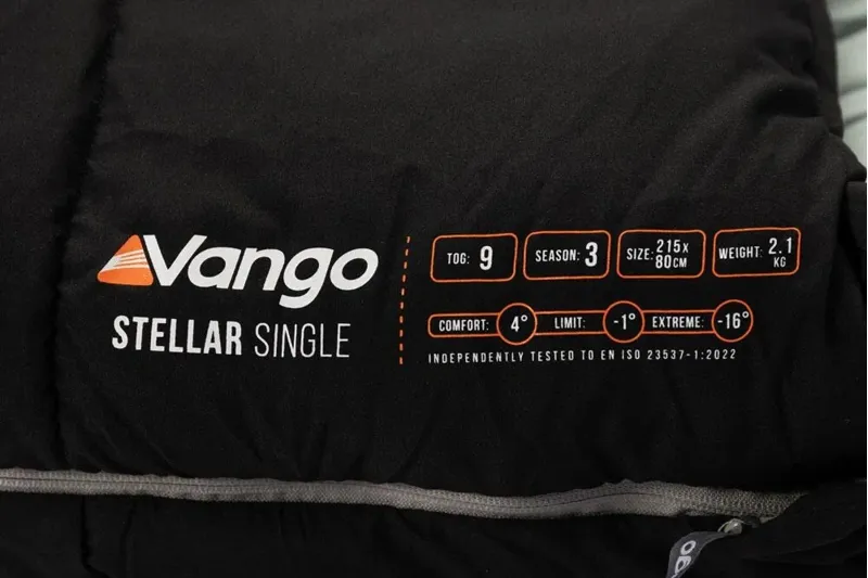 Vango Stellar Single Sleeping Bag in Black-1