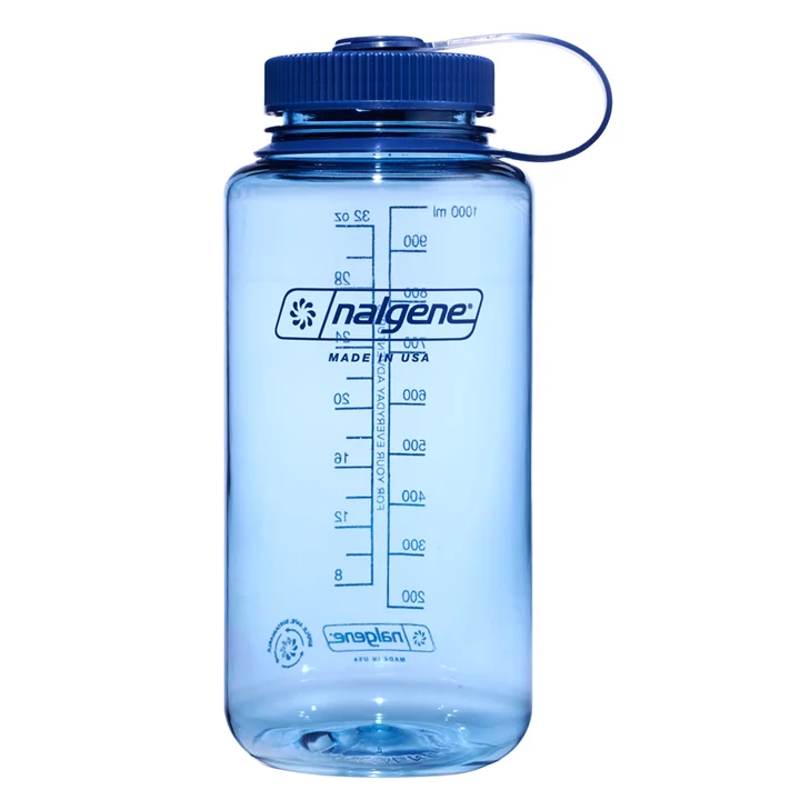 Nalgene Wide Mouth 1L Tritan Sustain in Baby Blue