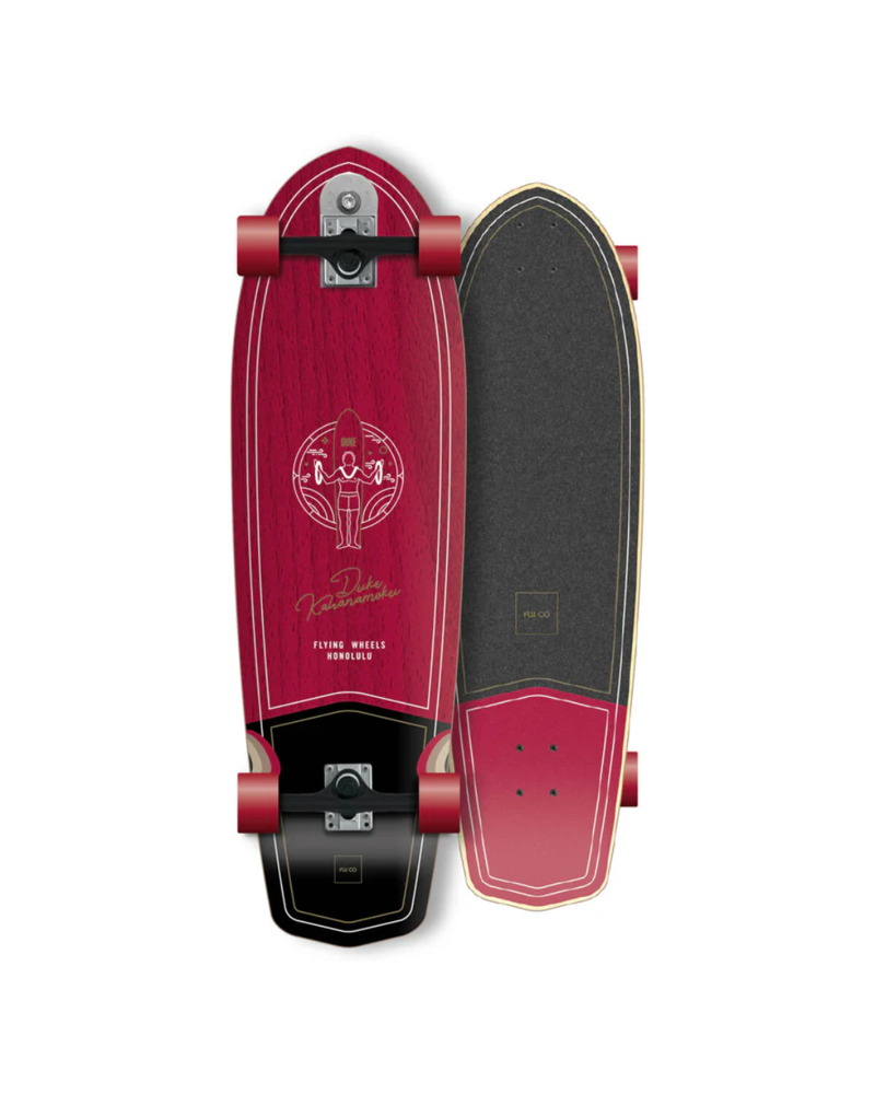 Flying Wheels Surfskate Duke 34 in Burgundy