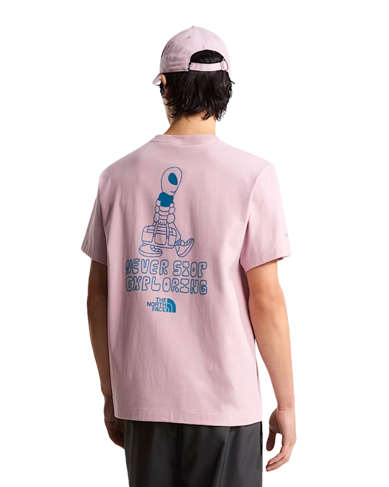 The North Face Mens Alien Relaxed S/S Tee in Metal Pink-1