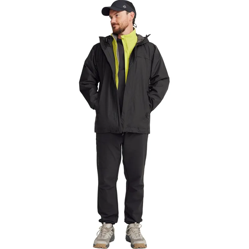 Kathmandu Bealey 2L GORE-TEX Men's Rain Jacket in Black Stingray-1