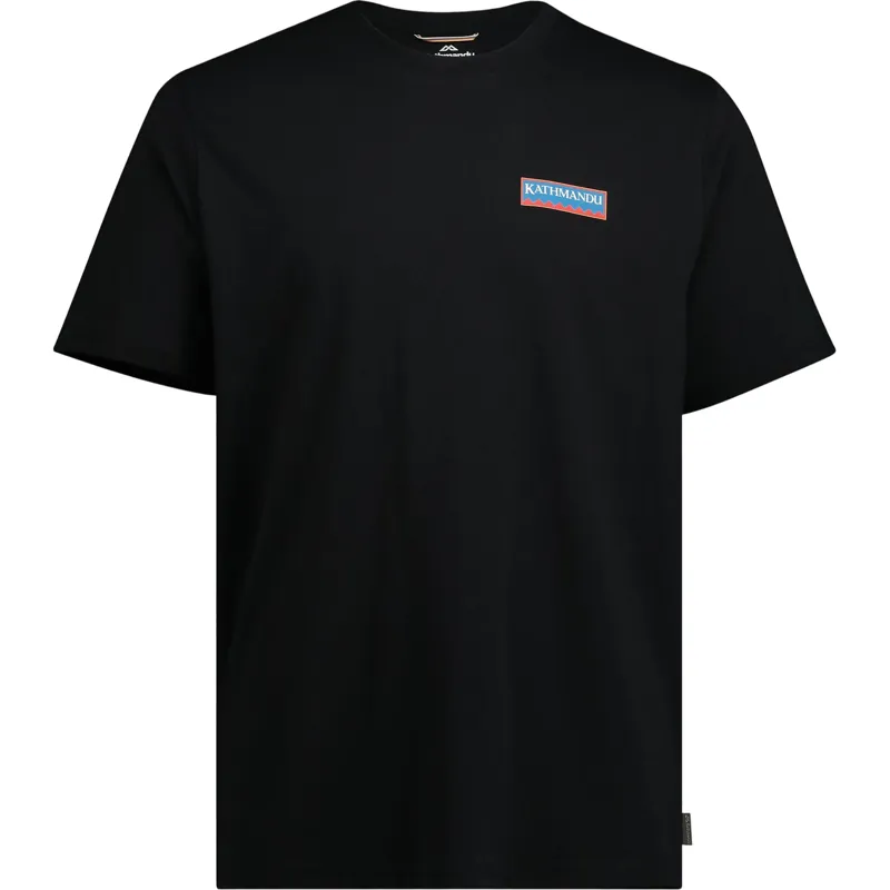 Kathmandu Heritage Logo Organic Cotton Men's Tee in Black