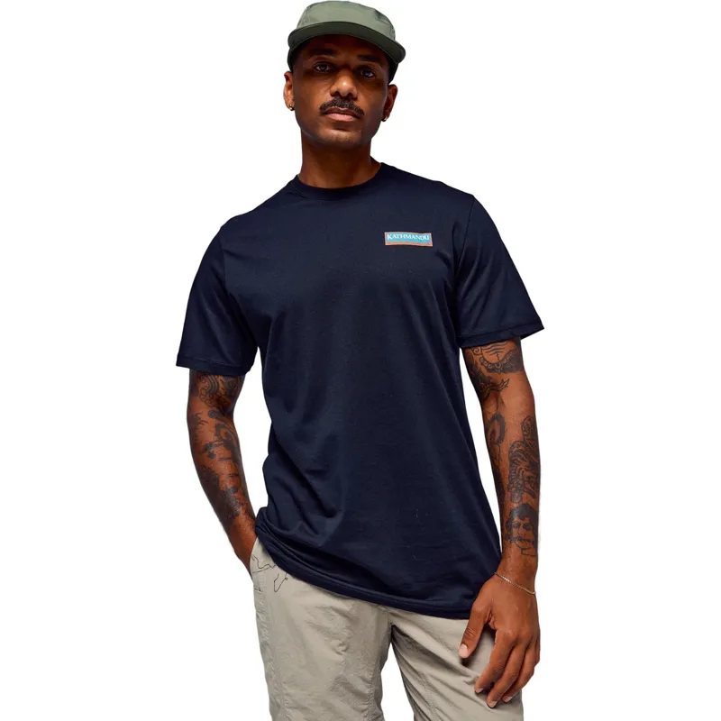 Kathmandu Heritage Logo Organic Cotton Men's Tee in Black-2