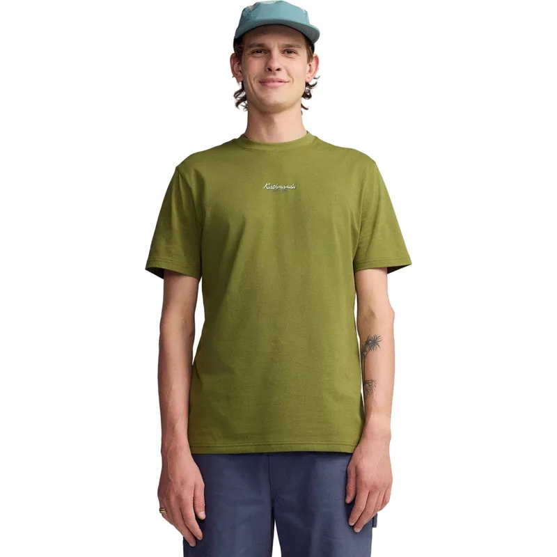 Kathmandu Men's River Organic Cotton S/S Tee in Dark Fern-1