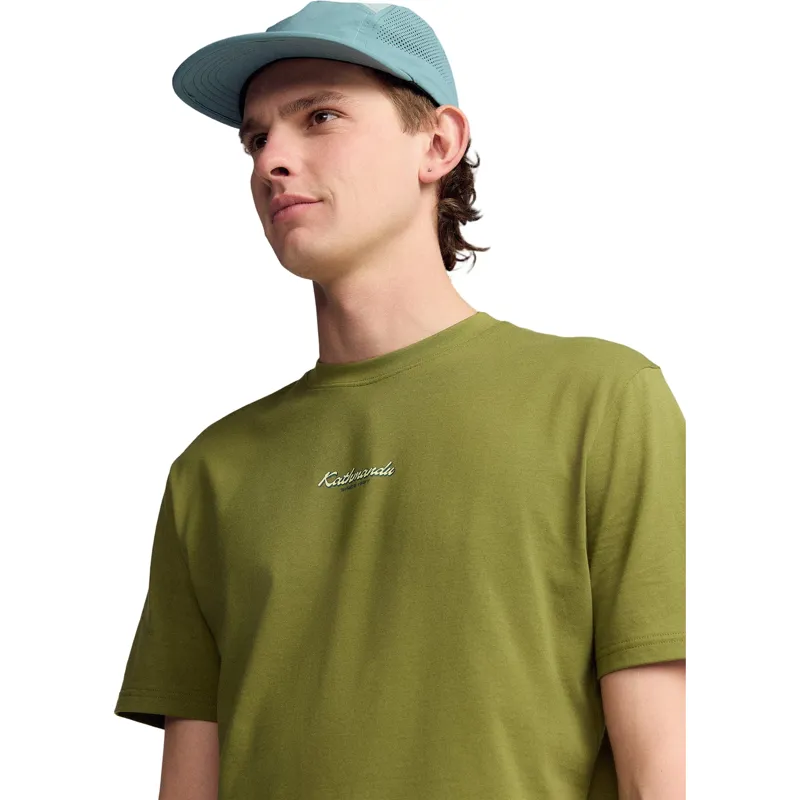 Kathmandu Men's River Organic Cotton S/S Tee in Dark Fern-5