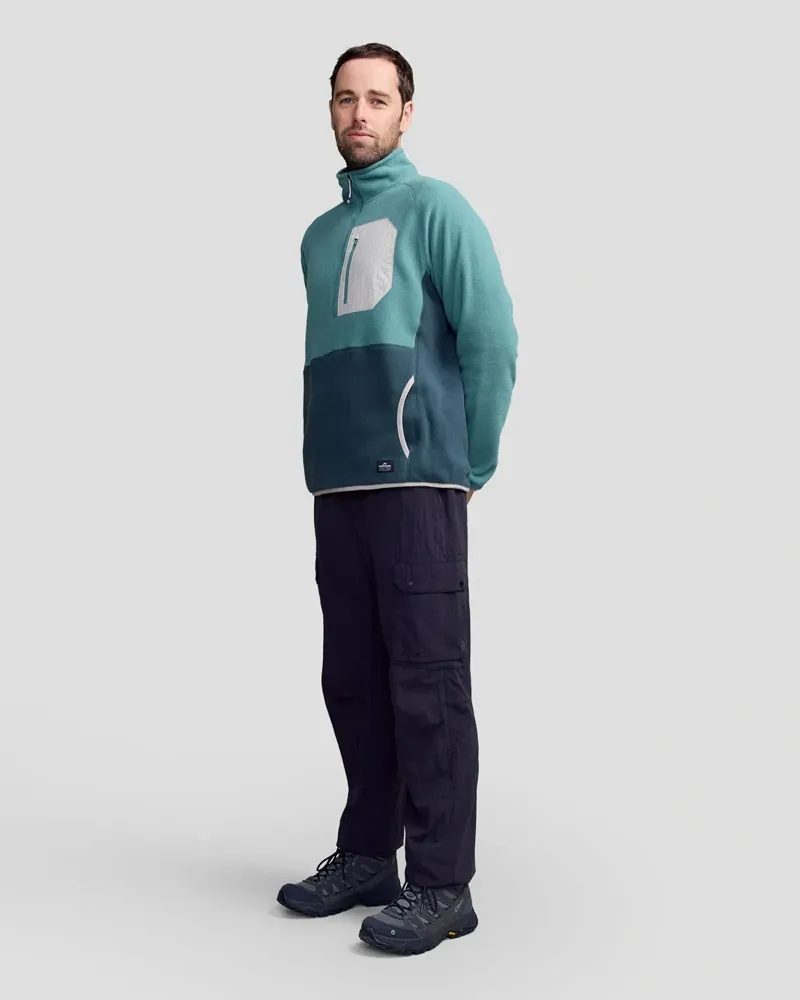 Kathmandu Men's Trailhead Lightweight Fleece Pullover in Light Forest-1