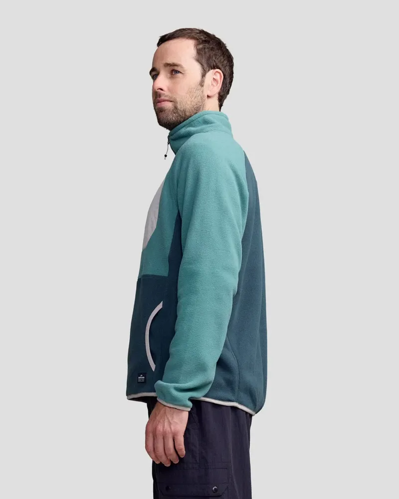 Kathmandu Men's Trailhead Lightweight Fleece Pullover in Light Forest-2