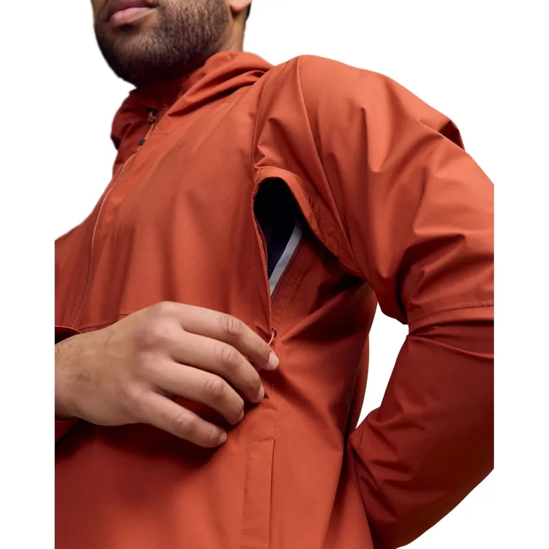 Kathmandu Mens Trailhead Stretch 2.5L Rain Jacket in Redwood-1