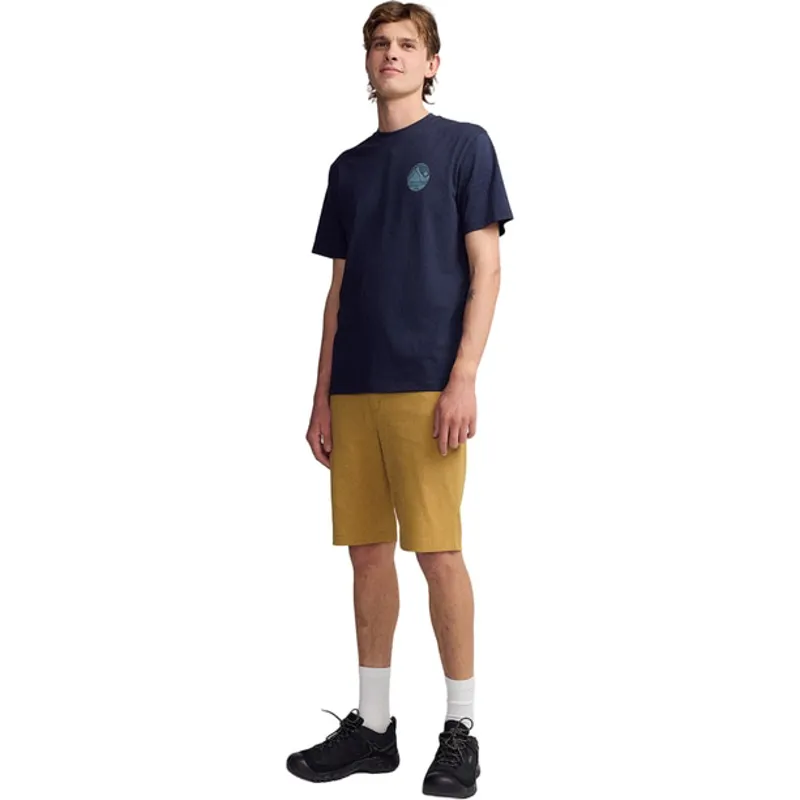 Kathmandu Mitre Peak Men's Organic Cotton Tee in Pure Navy-1