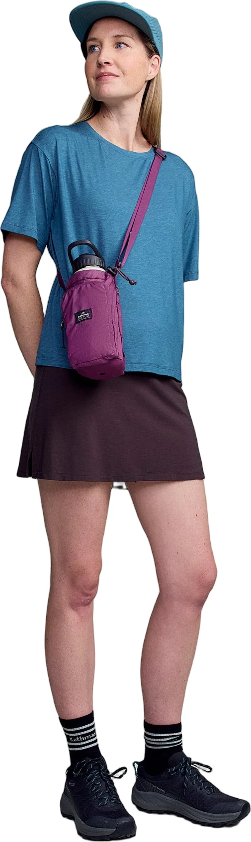 Kathmandu Pack and Go Bottle Holder in Washed Berry-3