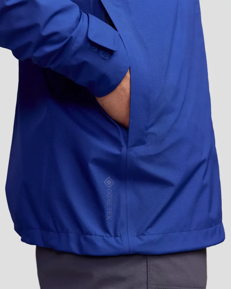 Kathmandu Ridge 3L Gore-Tex Mens Rain Jacket in Bright Navy-4