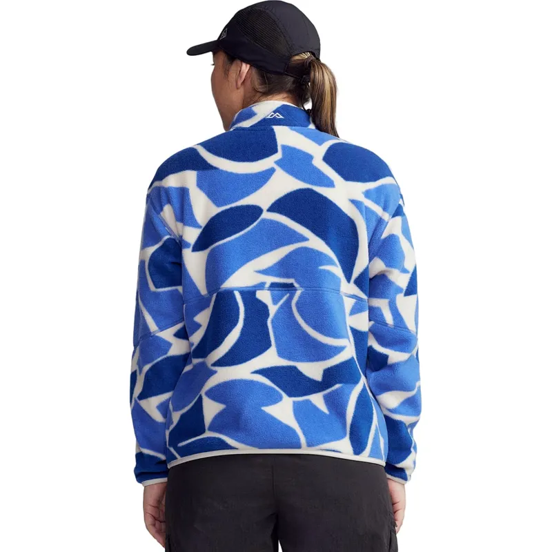 Kathmandu Womens Trailhead Fleece 1/4 Zip in Dark Peri Forest Floor-3