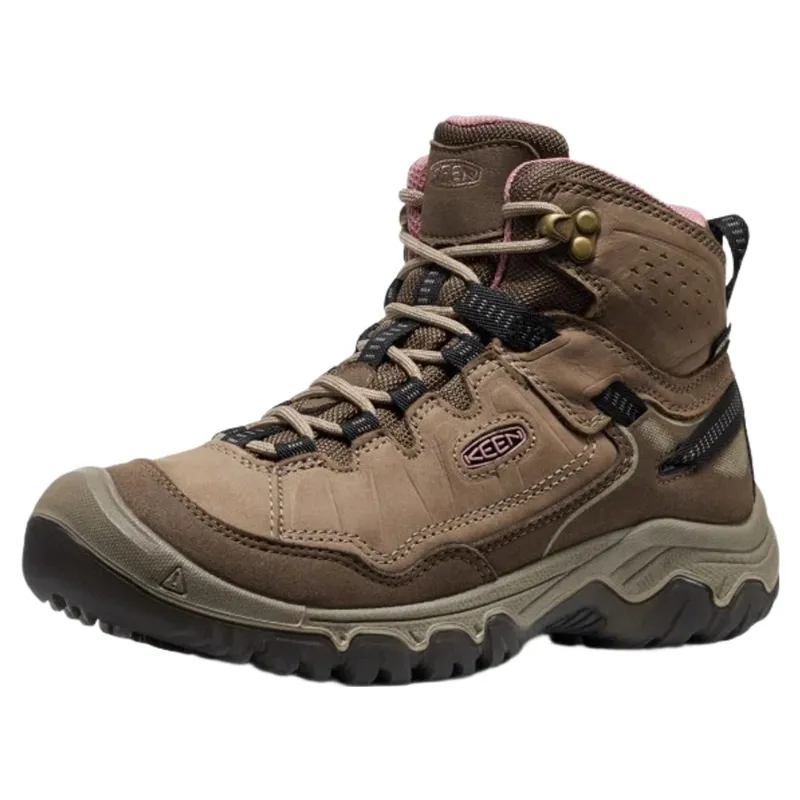 Keen Women's Targhee IV Mid WP Boots in Brindle / Nostalgia Rose
