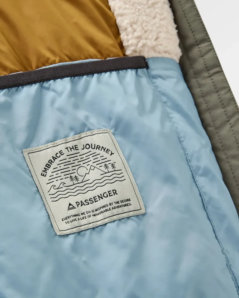 Passenger Womens Lumi Colour Block Parka in Dusty Ochre-8