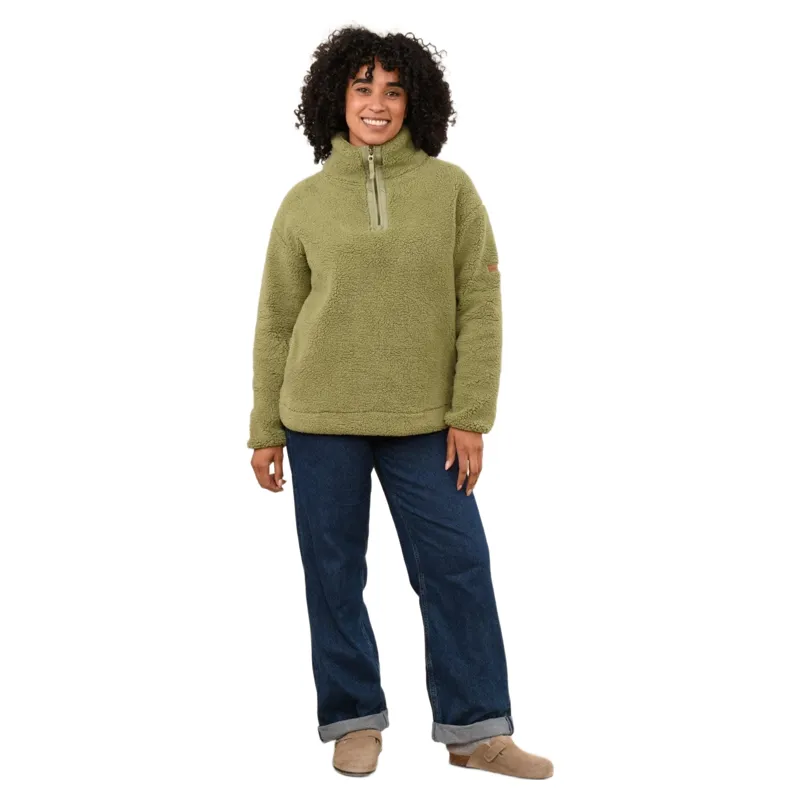 Lighthouse Women's Coast Half Zip Fleece in Moss