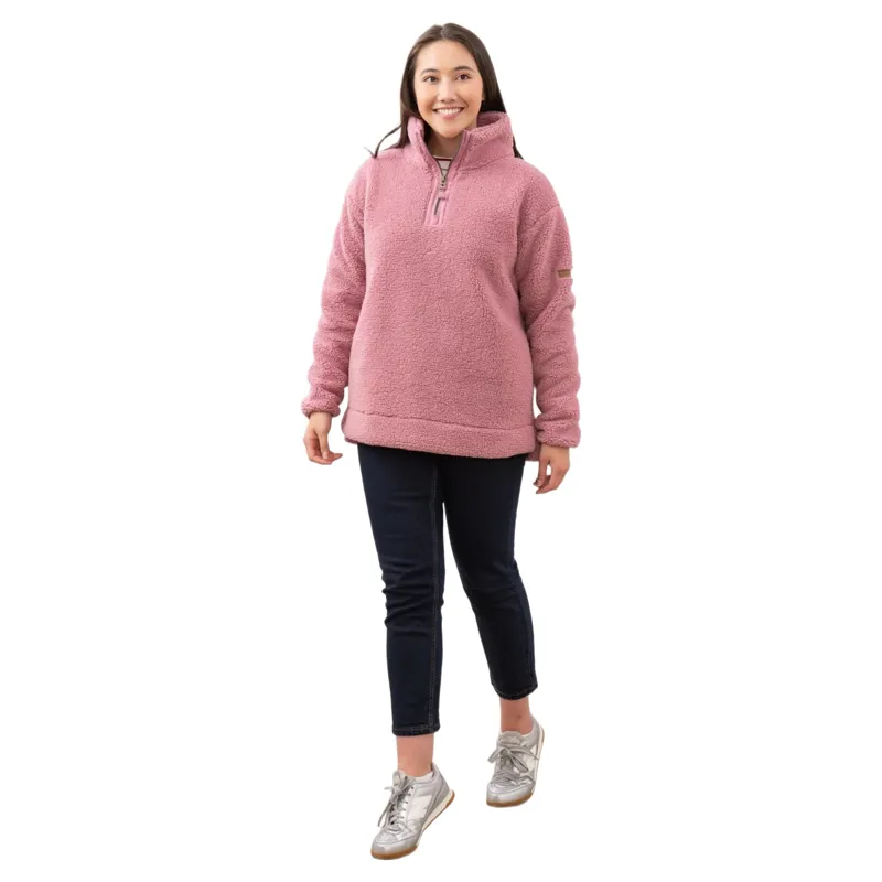 Lighthouse Women's Coast Half Zip Fleece in Berry