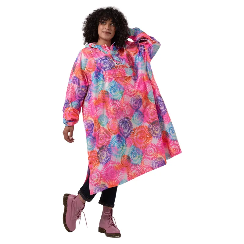 Mac In A Sac Festival Poncho in Tie Dye