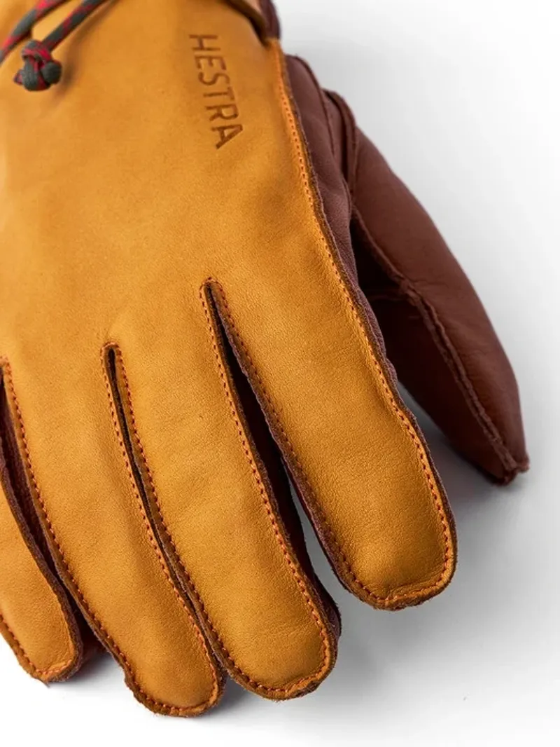 Hestra Wakayama 5-finger Ski Gloves in Cork / Brown-2
