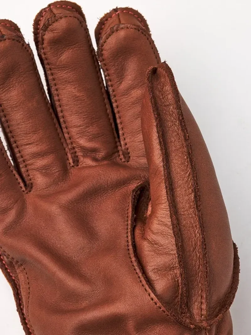 Hestra Wakayama 5-finger Ski Gloves in Cork / Brown-4