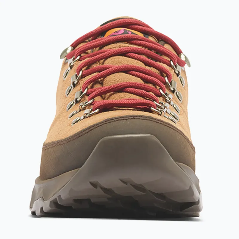 Columbia Men's Newton Alpine Low Hiking Boots in Grizzly Bear / Red Oxide-1