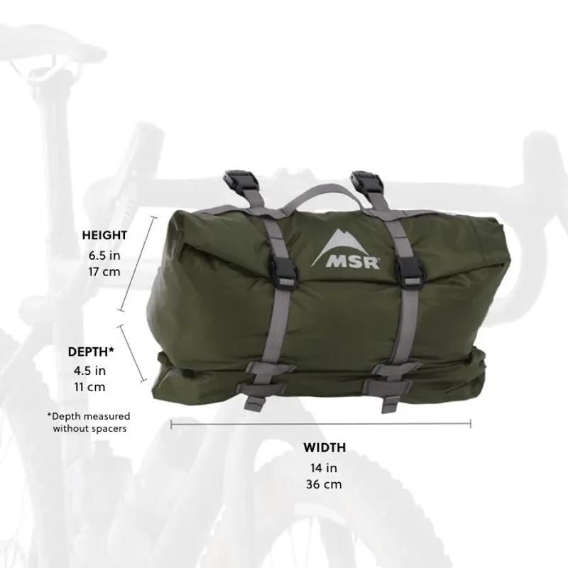 MSR Hubba Hubba Bikepack 1-Person Tent in Green-7