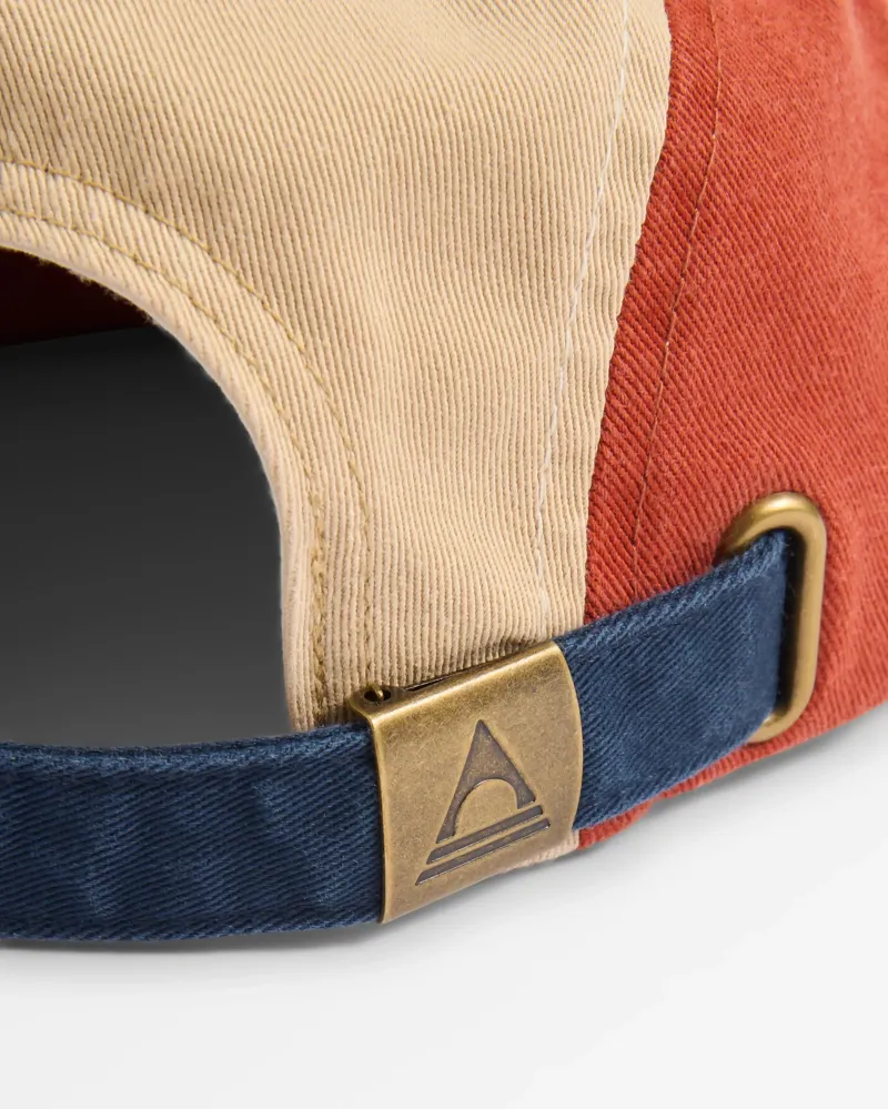 Passenger Fixie Organic 5 Panel Cap 2 in Blue Navy / Dark Rust-3