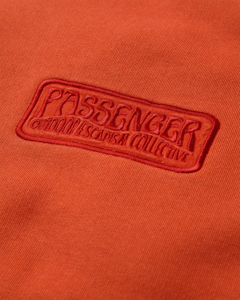 Passenger Mens Boundless Relaxed Fit Sweatshirt in Dark Rust-1