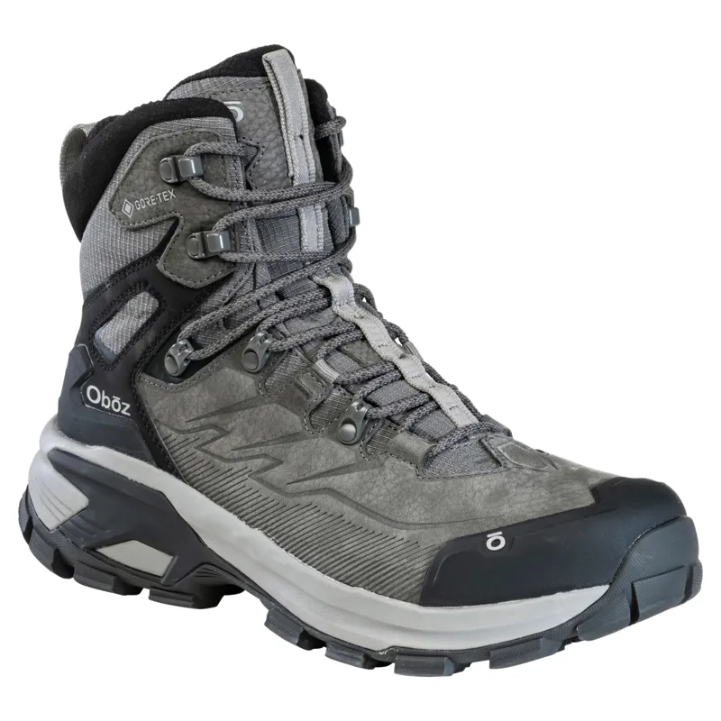 Oboz Mens Bridger Ridge Mid GTX Waterproof Hiking Boots UK 8.5 in Gunmetal / Black-1