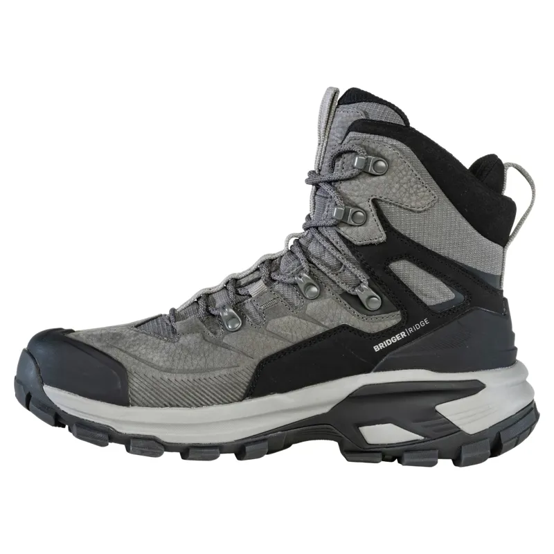 Oboz Mens Bridger Ridge Mid GTX Waterproof Hiking Boots UK 8.5 in Gunmetal / Black-2