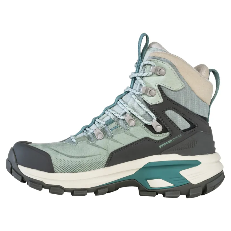 Oboz Women's Bridger Ridge Mid GTX Hiking Boot UK size 4 in Glacier-1